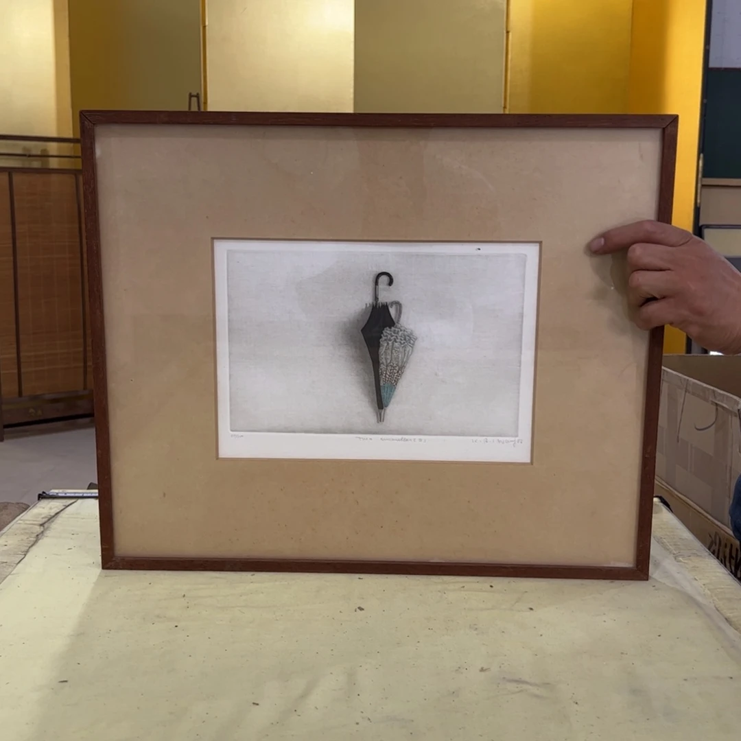 绘画乱*屏风框画茶空间设计