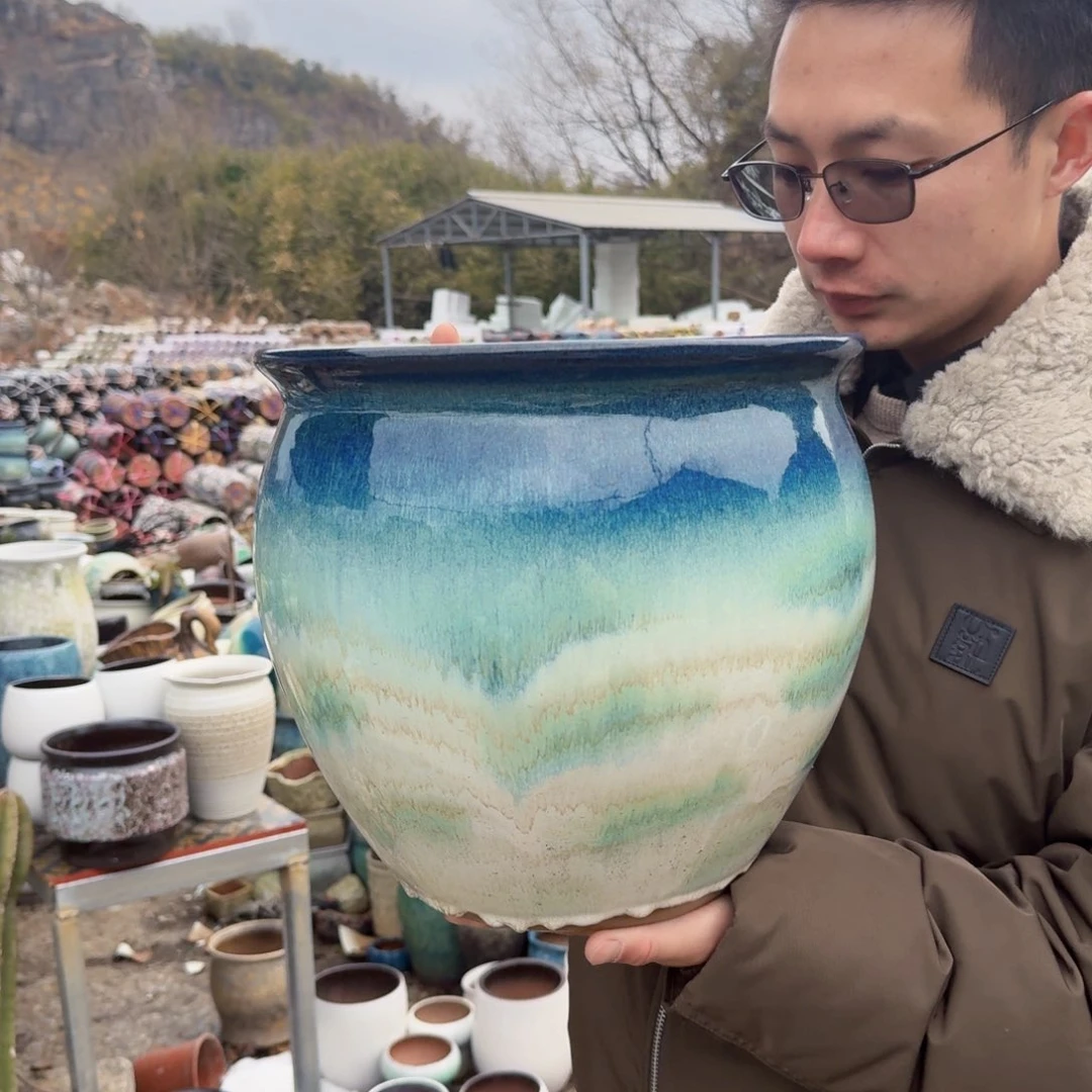 紫砂公道杯口30高30（一个水墨画绿