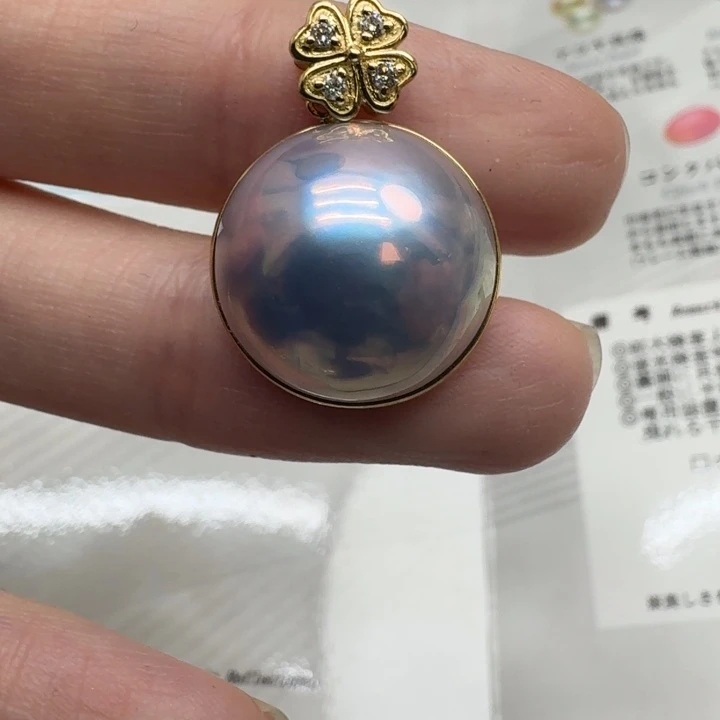 未镶嵌拼合珍珠（马贝珠）颈饰