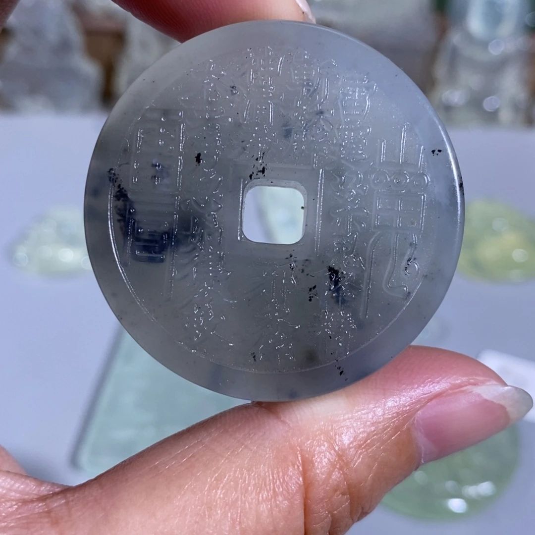 未镶嵌岫玉颈饰吊坠