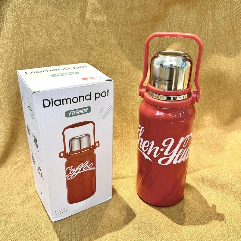 家用高级高颜值可口可乐同款保温杯大容量便携运动水壶情侣保温杯