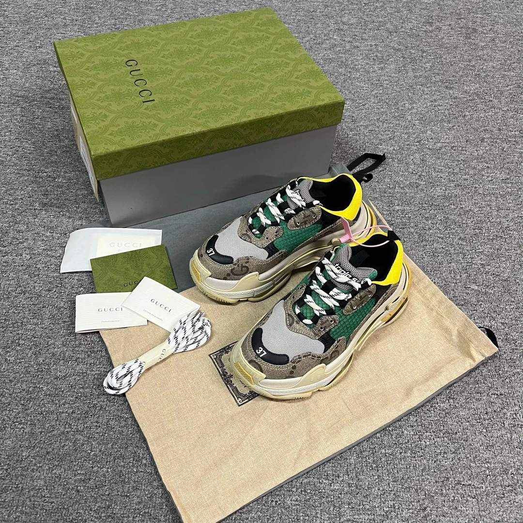 99新 GUCCI/古驰 gucci 老花老爹鞋 37 码