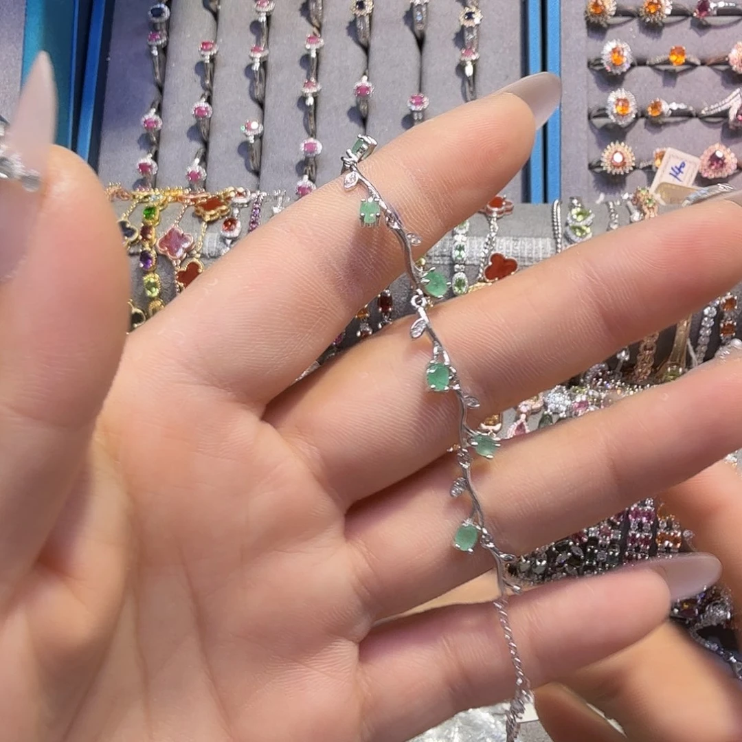 平***生烟晶手链未镶嵌绿