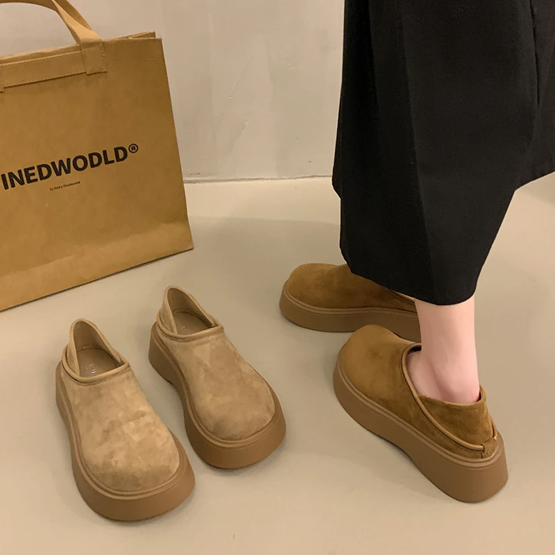 【现货+运费险】欧若风高品质勃肯鞋女2025两穿一脚蹬百搭厚底女鞋