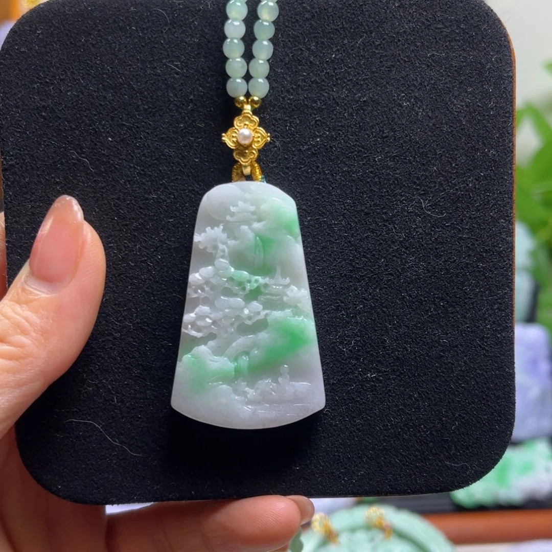 翡翠未镶嵌颈饰天然翡翠