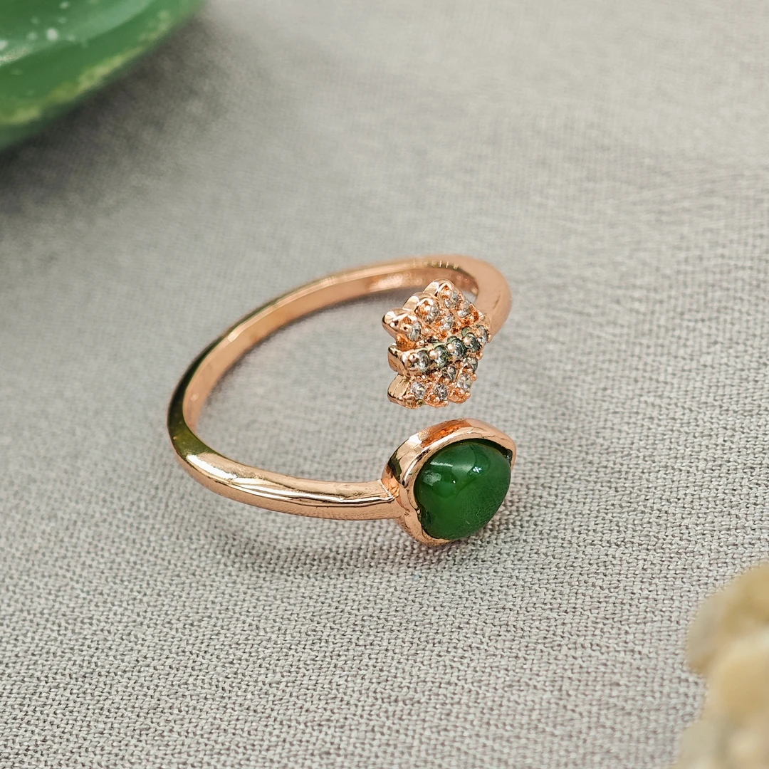 618特惠 碧玉心形戒指/NYXF-BYJZ-101（多样性发货）