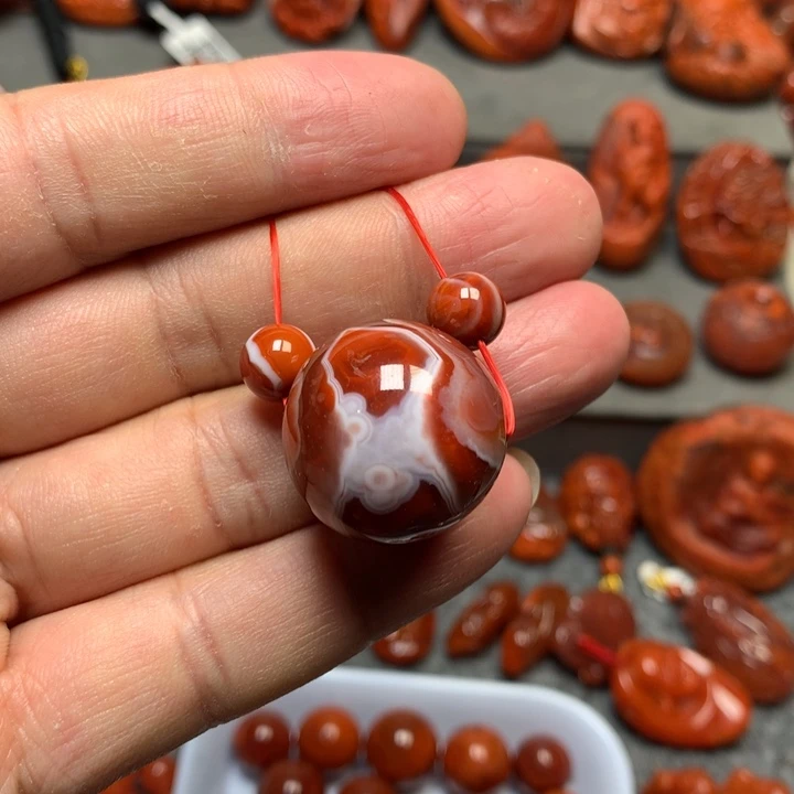 吊坠(不含链)未镶嵌南红玛瑙
