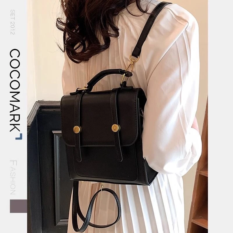 备注号1001磁扣双根防脏迷你款软面双肩包ins时尚质感网红韩版