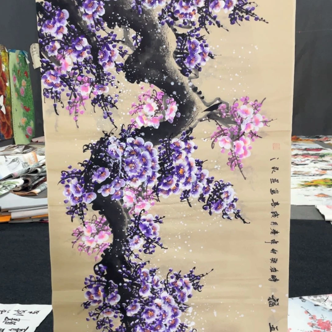 国画国画作品画心一张