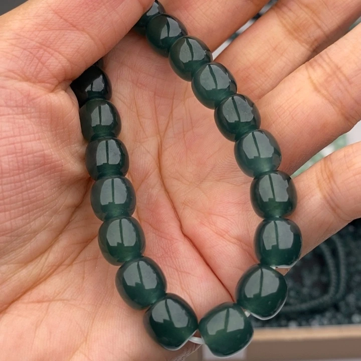 天***乘翡翠未镶嵌手链多样性散珠