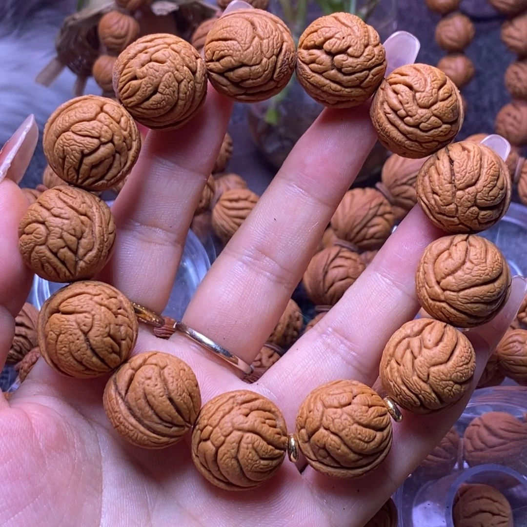 秦岭龙纹桃核单圈