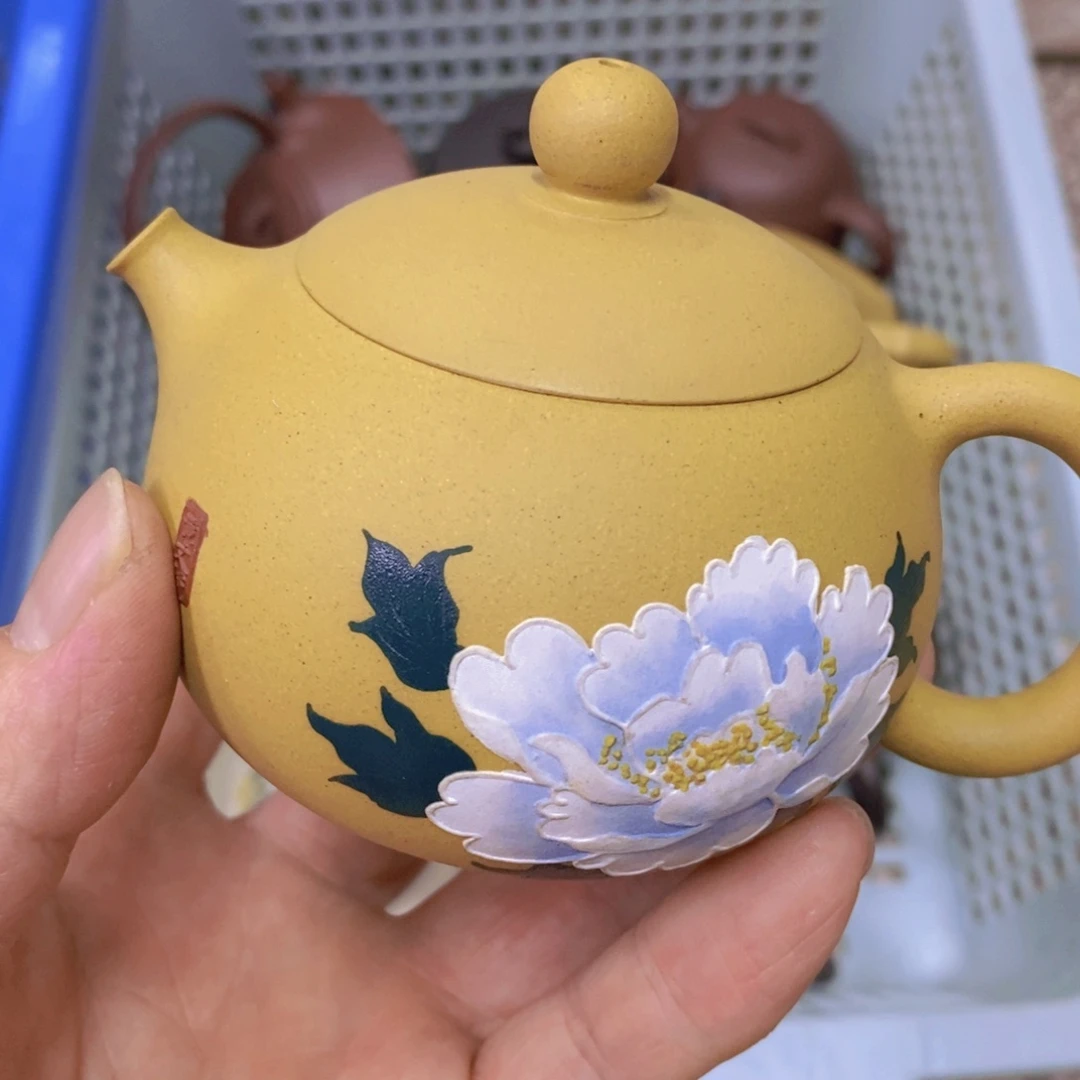 茶杯绿泥紫砂紫砂
