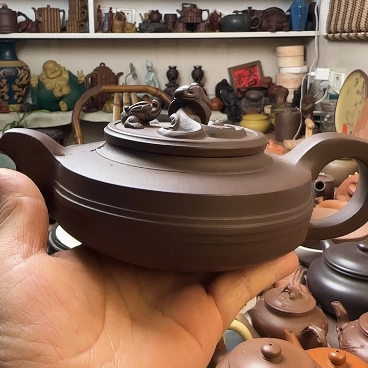 秋***月紫泥茶壶原矿紫砂