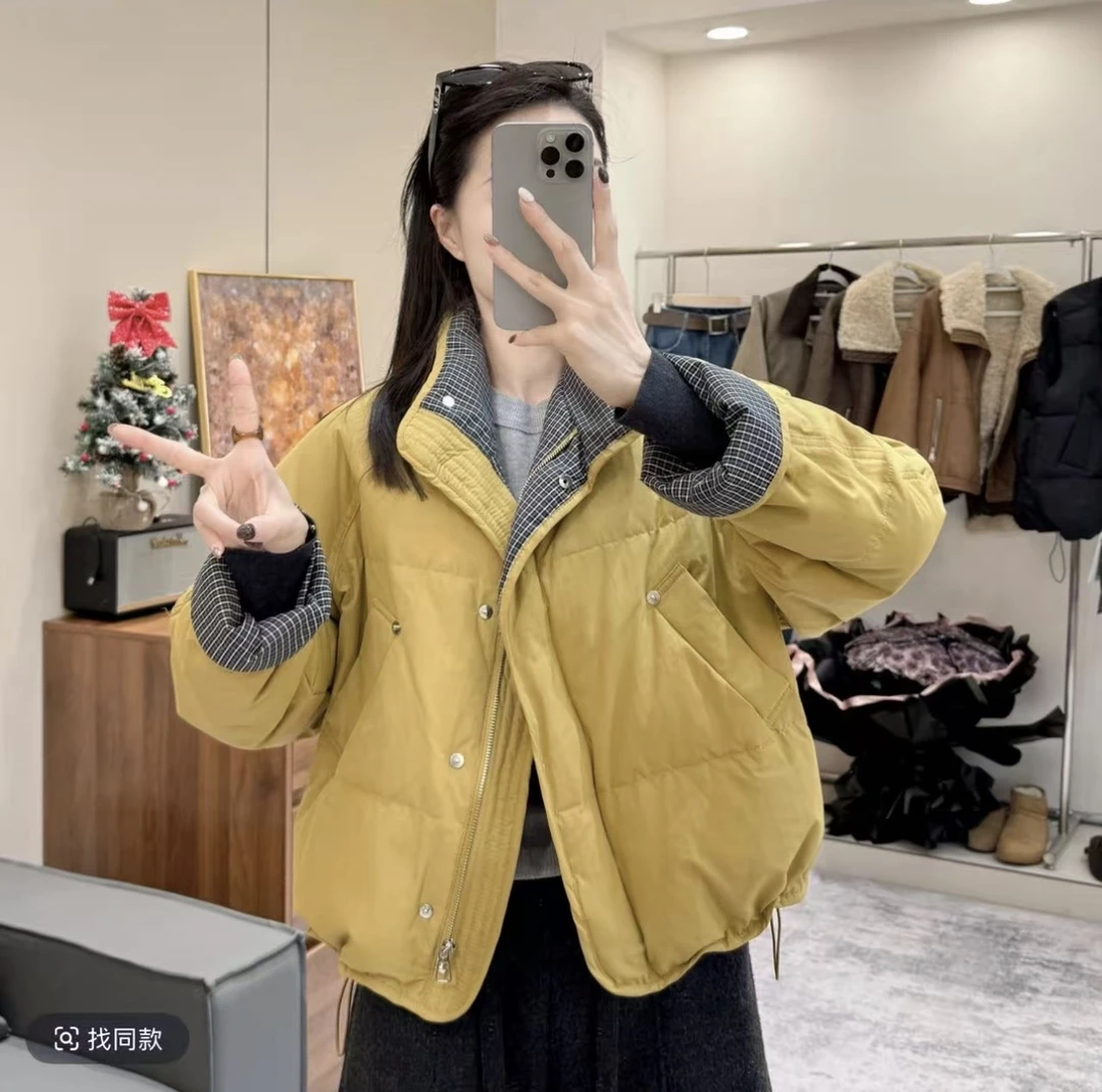徐心橙---棉服2025冬季新款棉服时尚百搭显瘦长袖休闲外套女