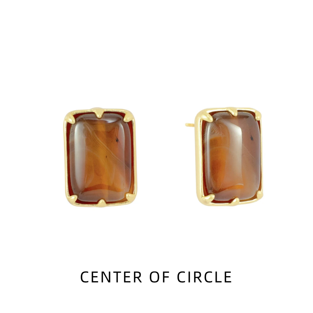 铜合金耳饰 COC圆心-圆融系列-铜合金自然韵缠丝耳饰