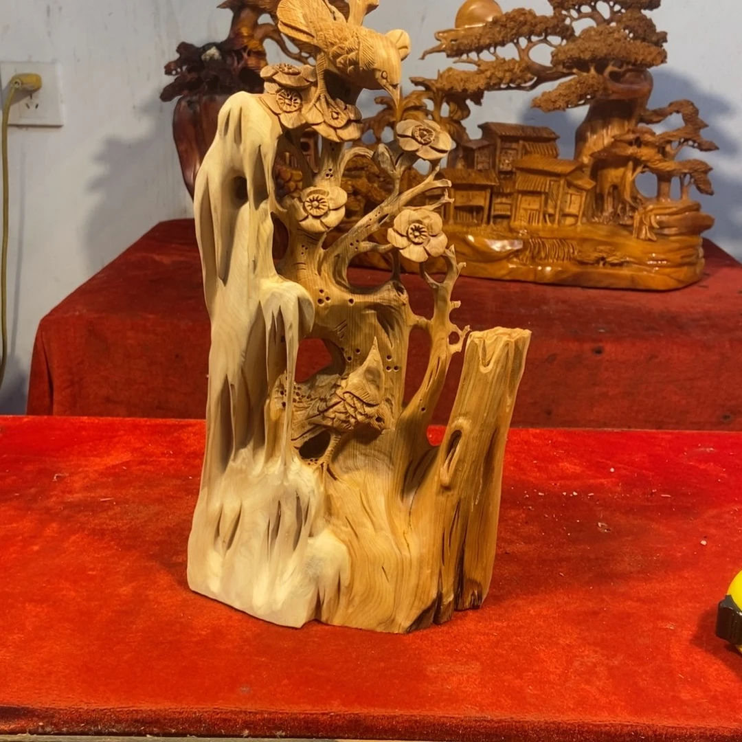 柏木（崖柏）崖柏摆件（梅花