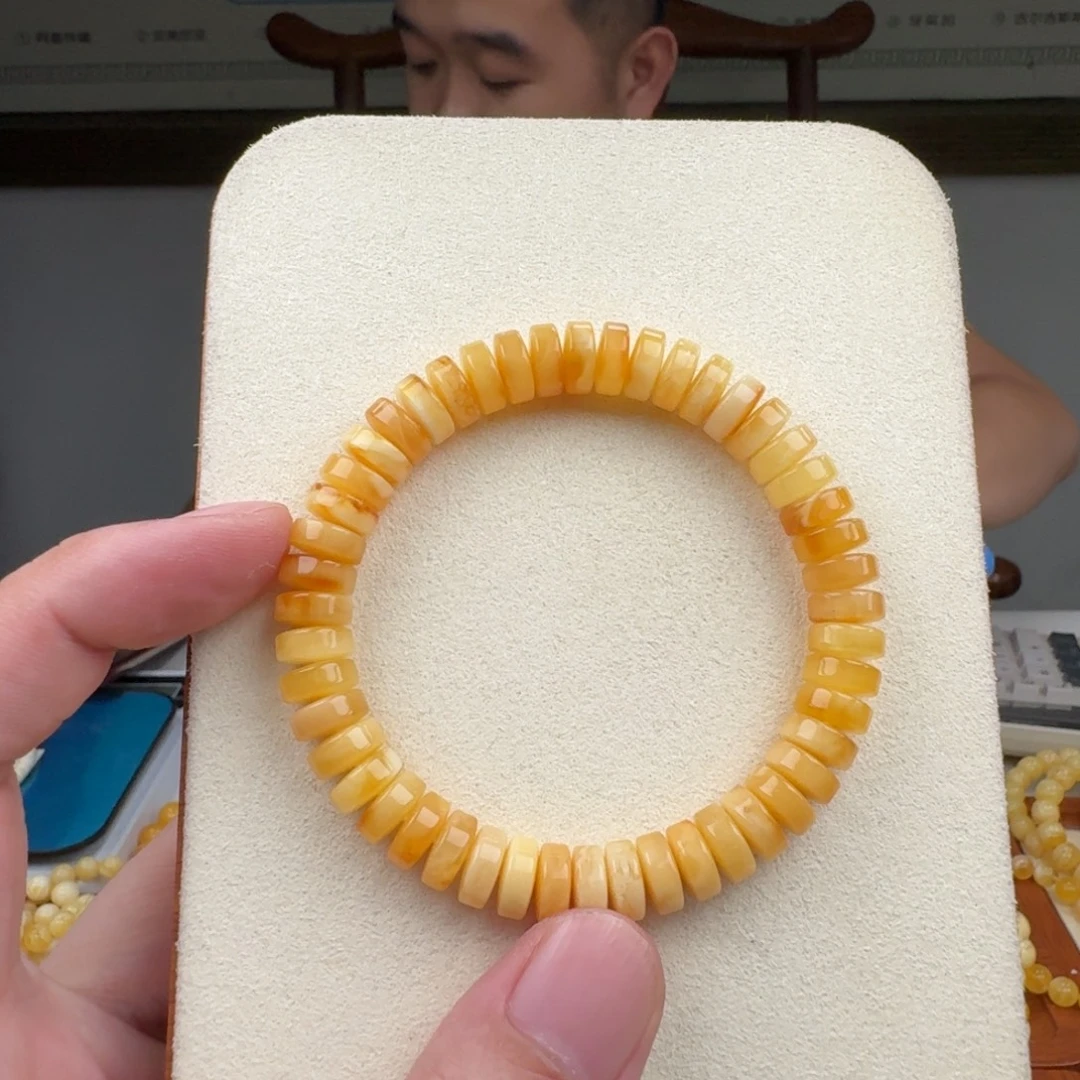 琥珀未镶嵌手链蜜蜡手串
