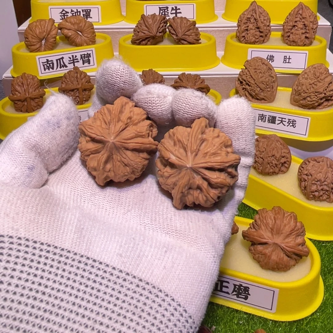 S***T桃核把件雨花石四棱