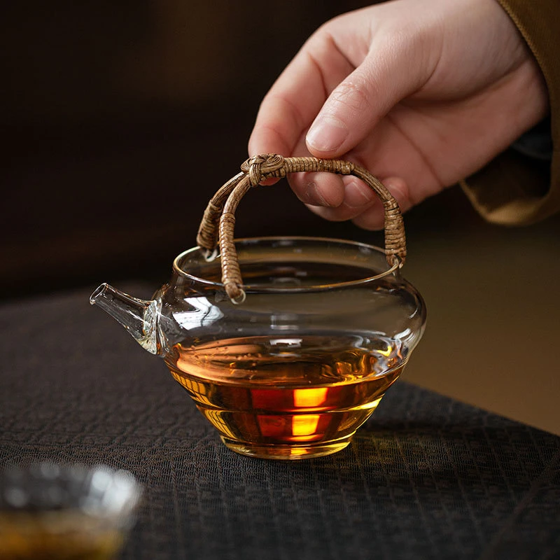 日式耐热玻璃公道杯茶壶漏公杯加厚玻璃公杯茶海过滤网高硼硅茶壶