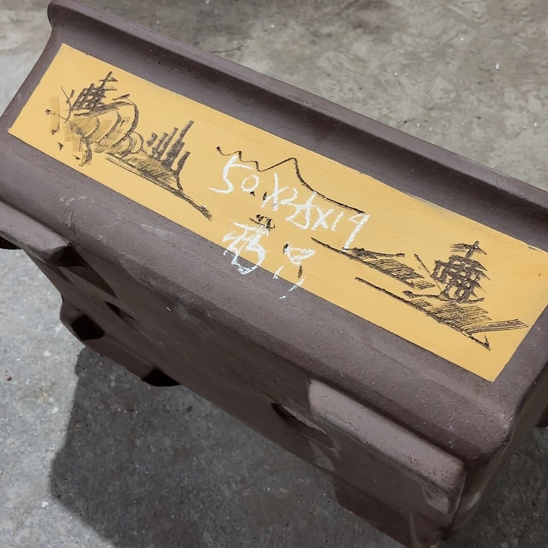 宜兴紫砂花盆，现货发