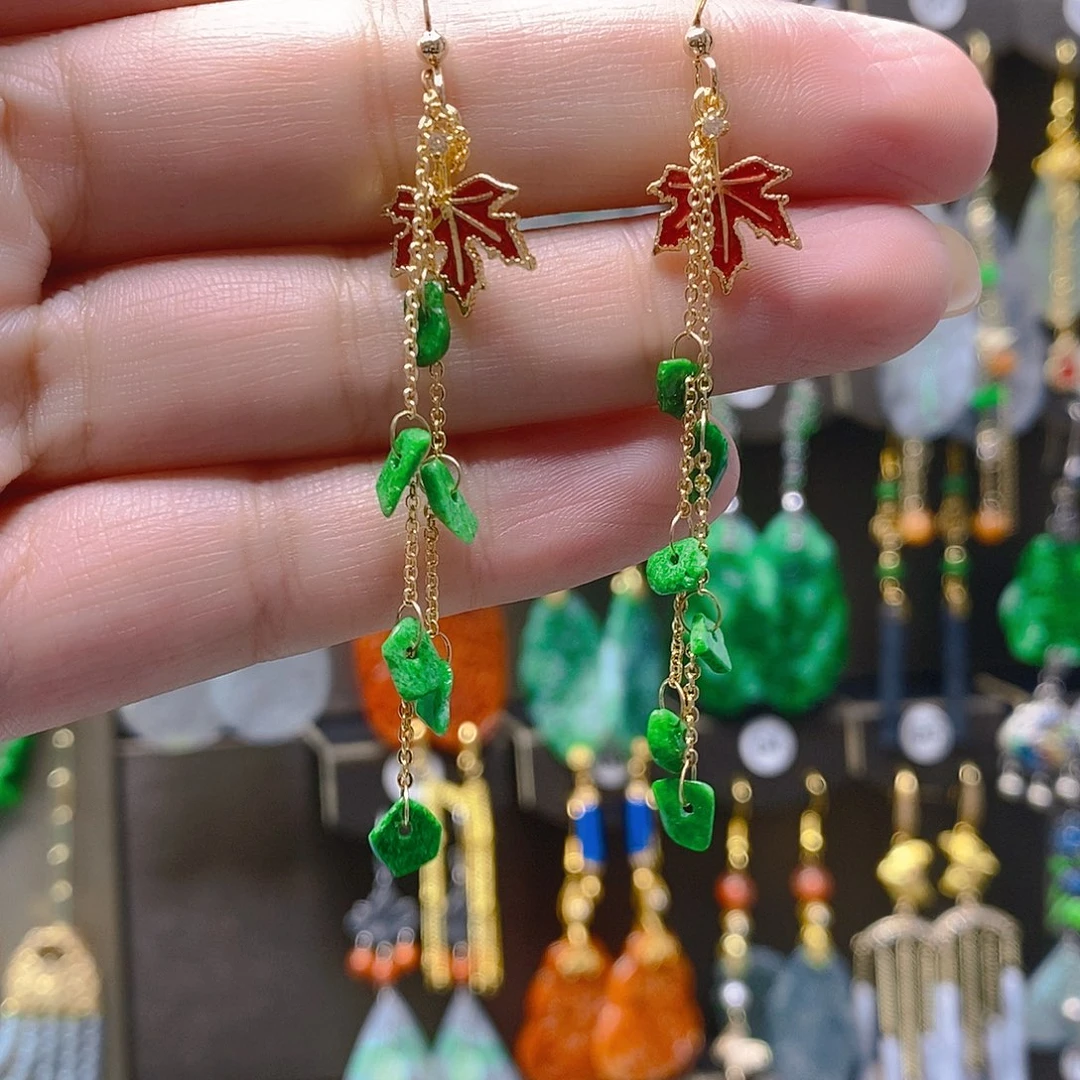 未镶嵌翡翠耳饰翡翠