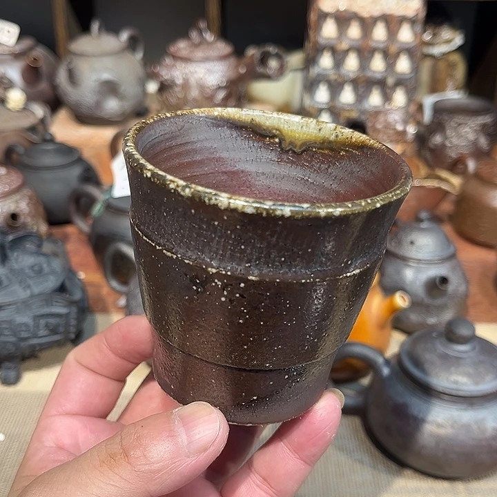 素烧柴烧茶具放漏198