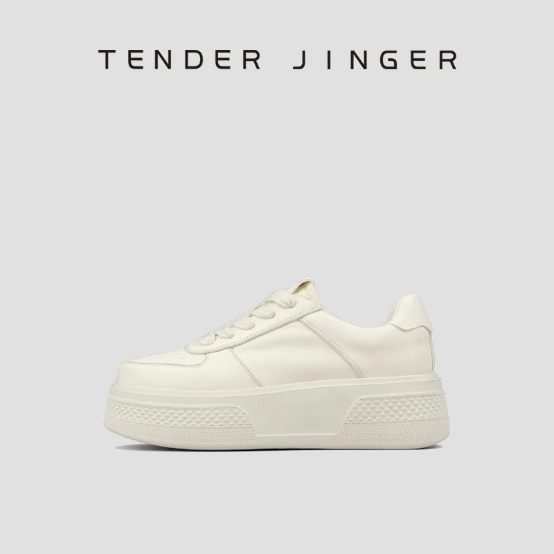 Tender Jinger新款牛皮小白鞋ZS1008