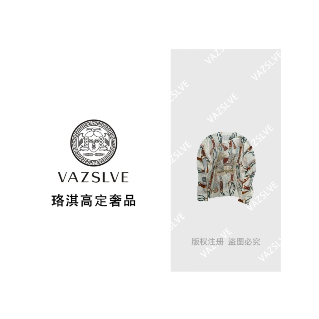 VAZSLVE/珞淇高定捡漏 MI家复古重工超细打底毛衣M25029M