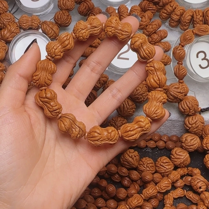 大***痕手串桃核花生手串
