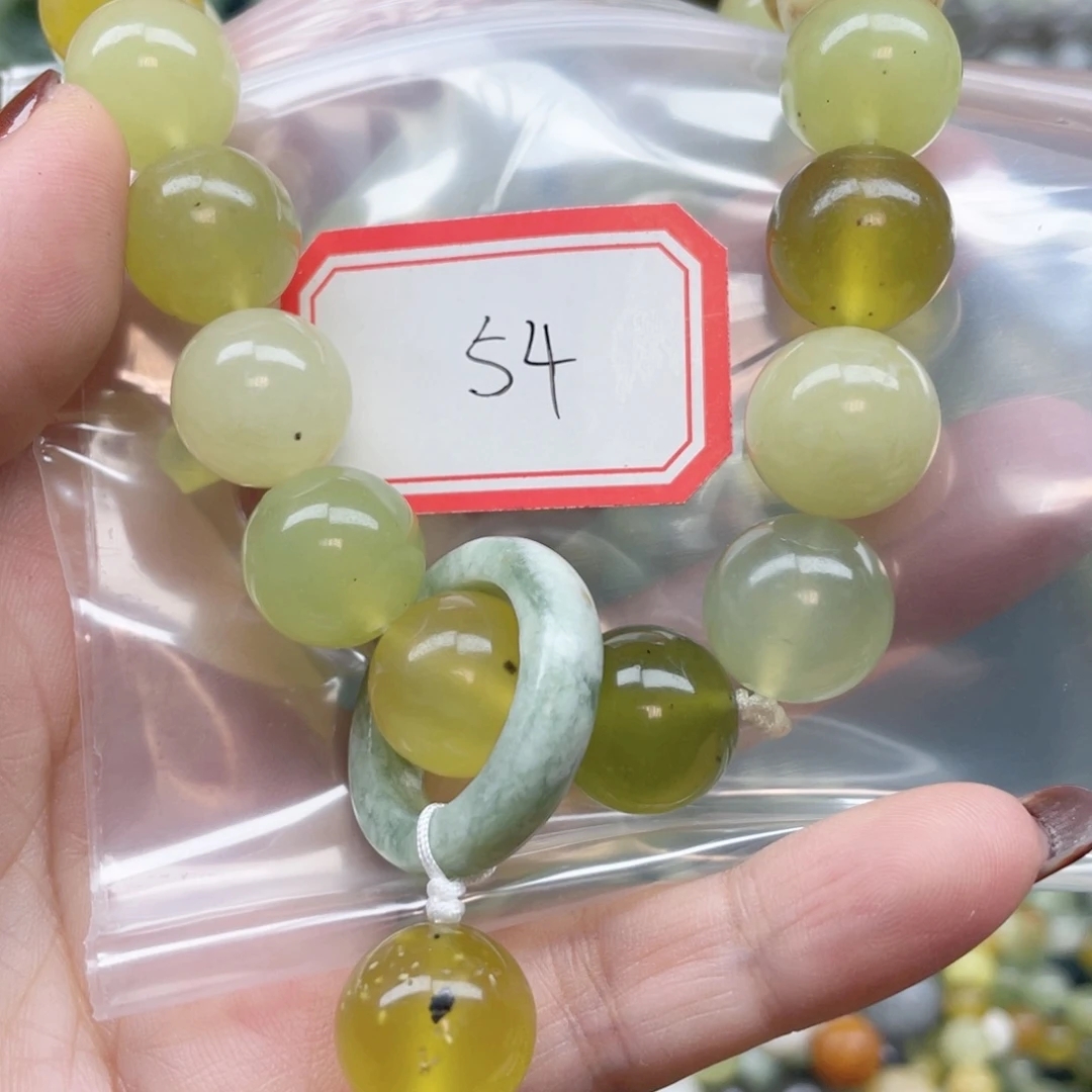 未镶嵌蛇纹石玉手串