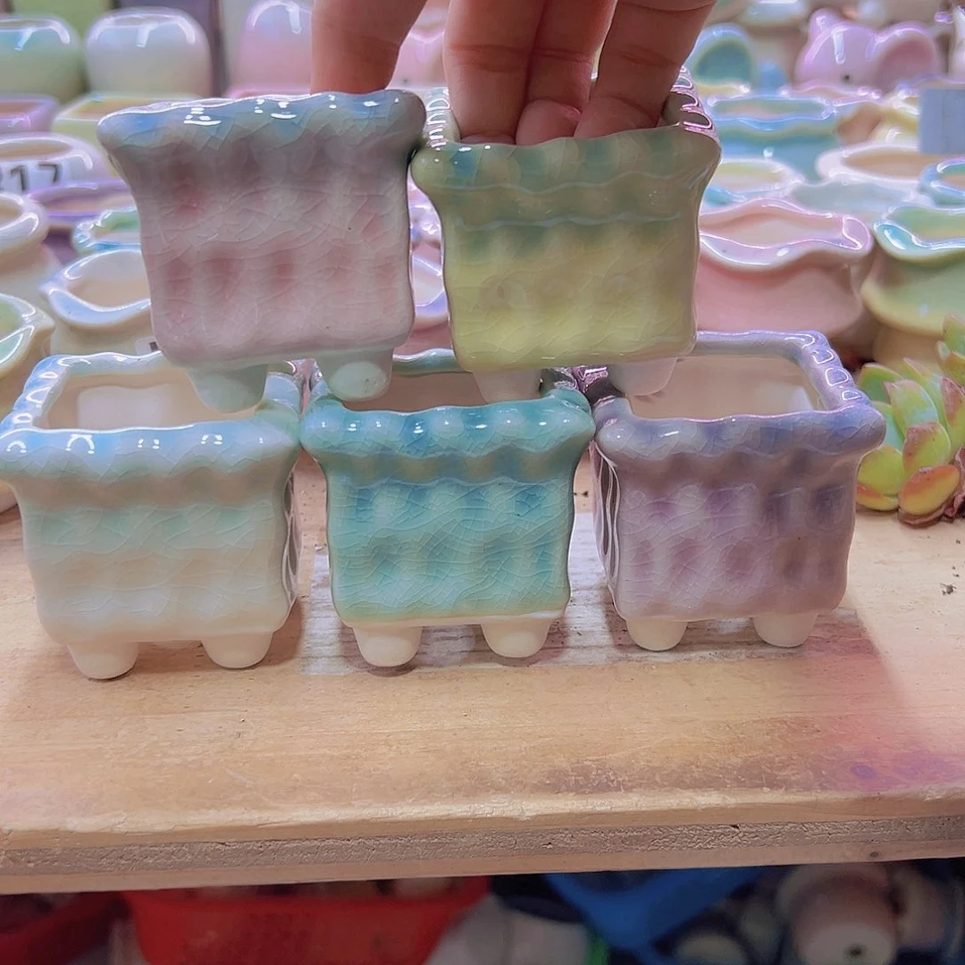 陶瓷花盆当场满12包邮