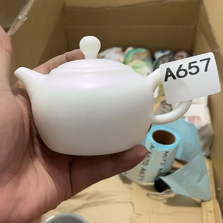 瓷片茶摆件工艺品摆件666