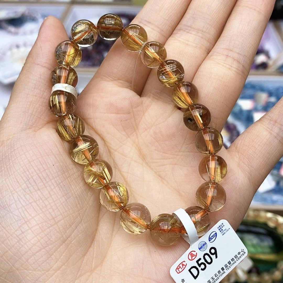 水晶手链未镶嵌D509 钛晶 10m+