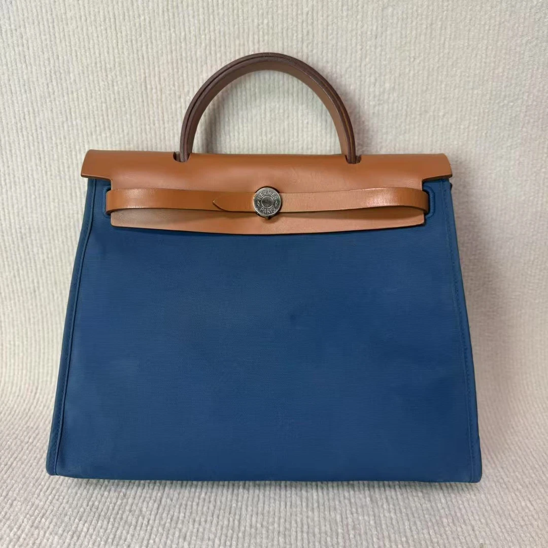 99新 Hermes/爱马仕 【文子姐专属】/D1566/爱马仕herbag单肩包