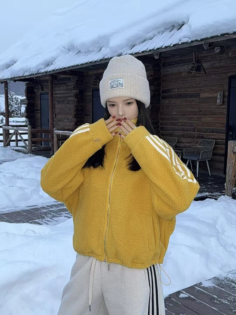 金三三『多巴胺』2025冬季新款设计师颗粒感潮牌休闲外套H6866