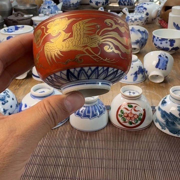 0***6青花瓷器杯子茶具