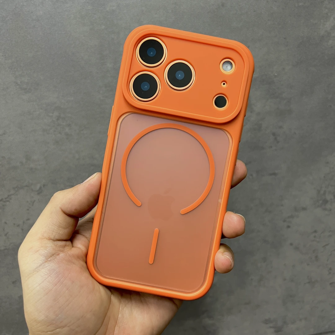 适用苹果17promax手机壳磁吸iPhone16pro防摔散热15磨砂镜头保护