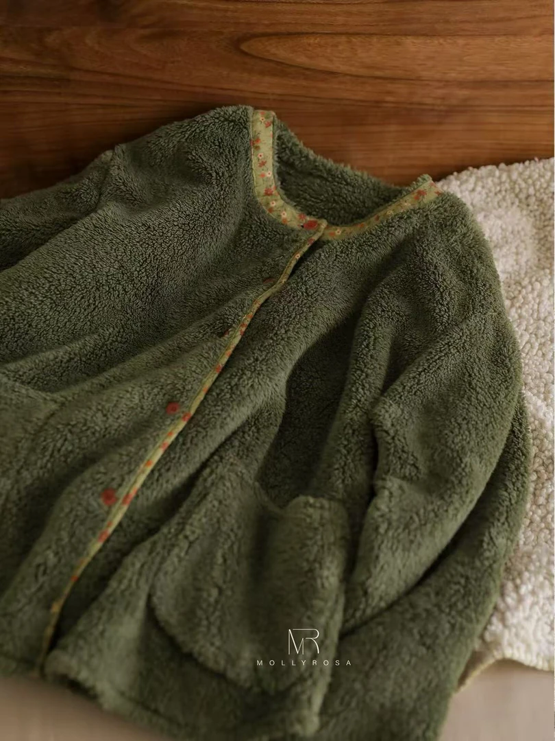 大菲【赋诗语】舒适柔软休秋冬季休闲家居服女士套装睡衣气质