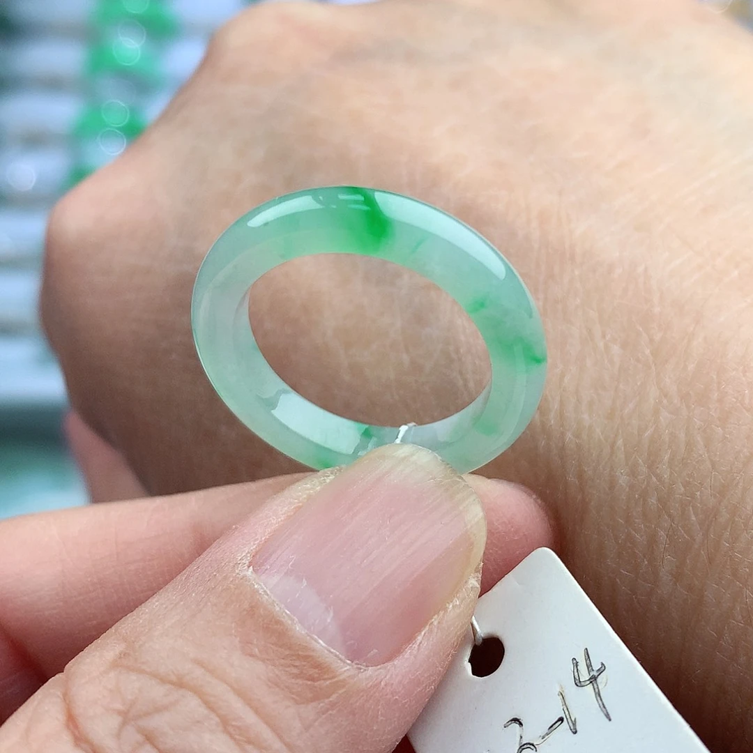 未镶嵌戒指翡翠13-14号