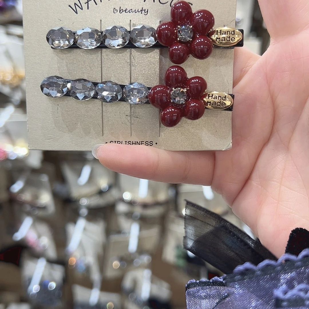 非金属红色小花鸭夹