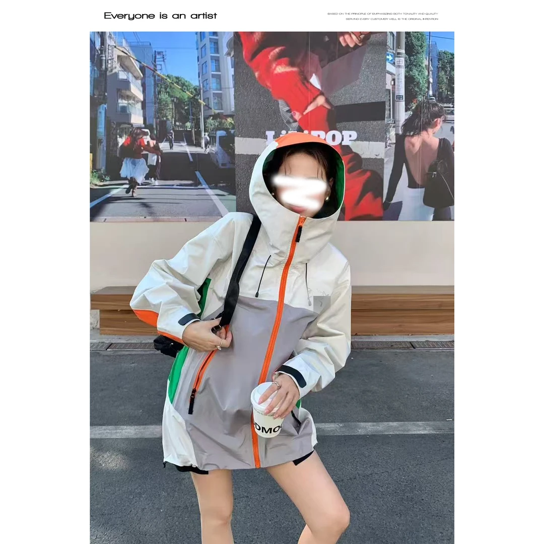 88251拼色冲锋衣-专拍