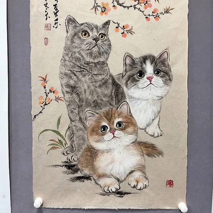 国画亲笔手绘放心去藏