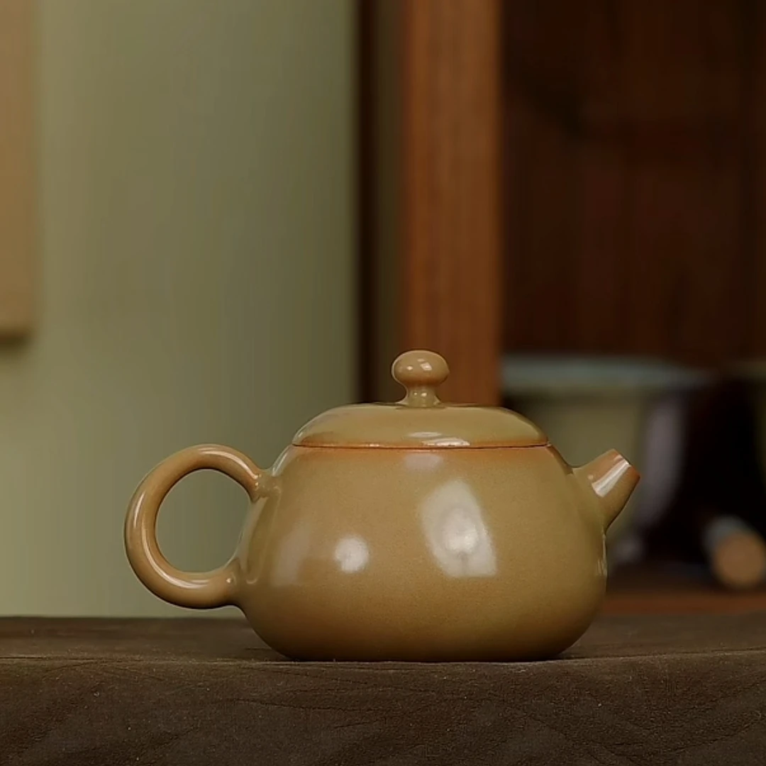 西施壶秋歌严卫恩茶壶龙泉青瓷高档泡茶壶陶瓷功夫茶具