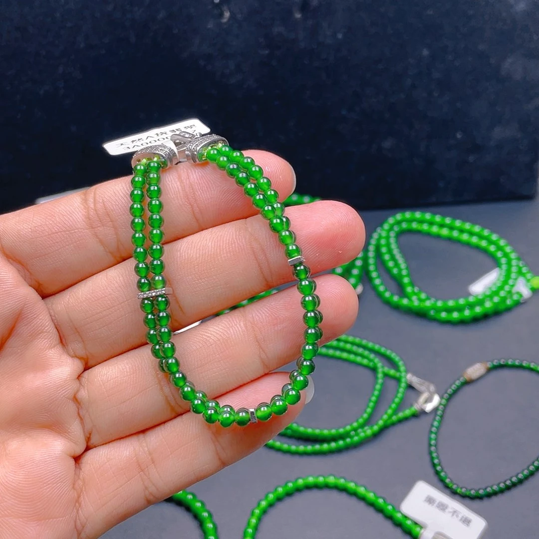 颈饰未镶嵌翡翠A货卡3.5