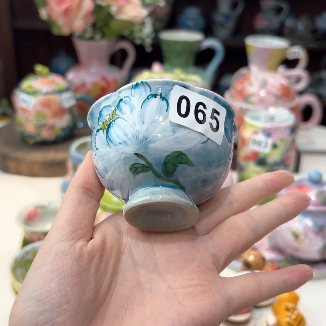 景德镇手绘高温釉下彩陶瓷茶具