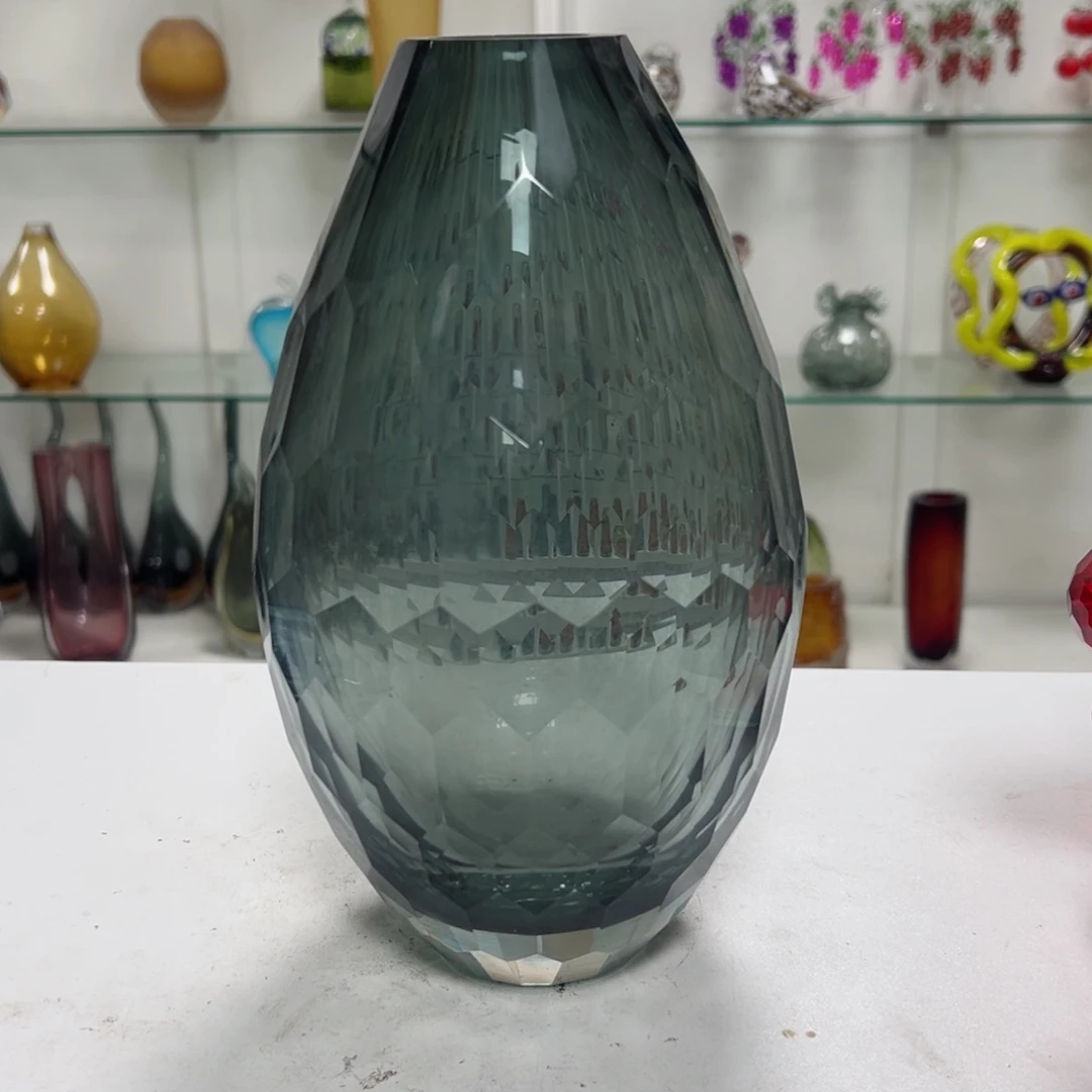 高 25 轻奢琉璃花器福利正常手工痕迹