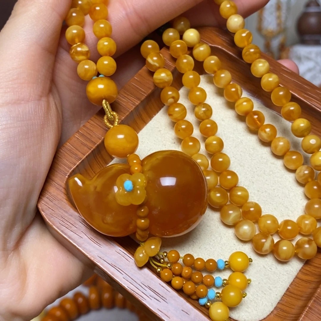 【闪购商品】蜜蜡颈饰未镶嵌项链