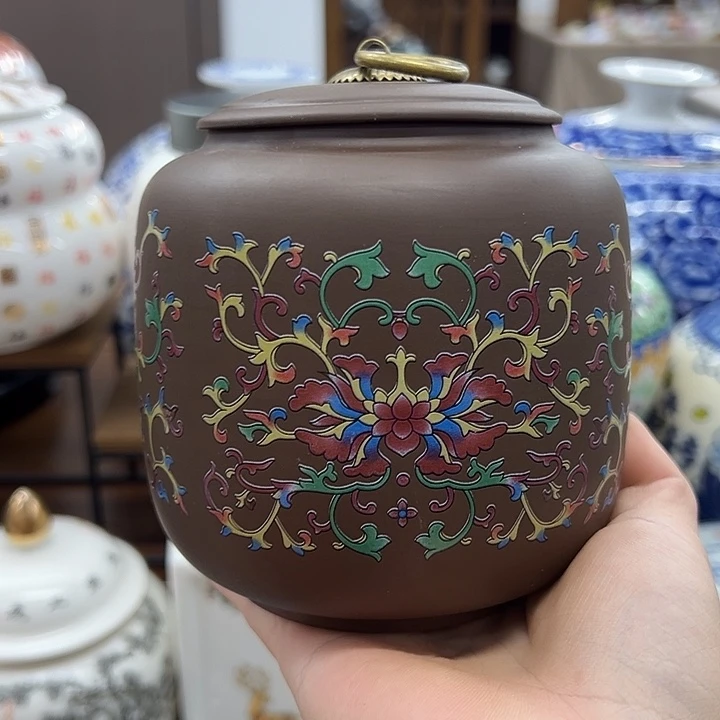 瓷片茶叶罐茶叶罐