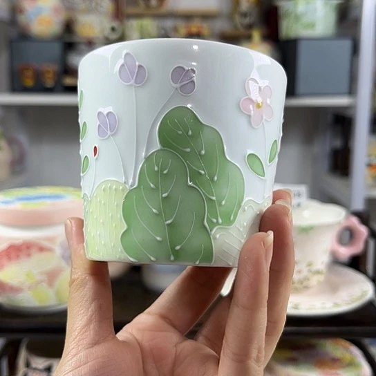 手绘高温釉下彩陶瓷