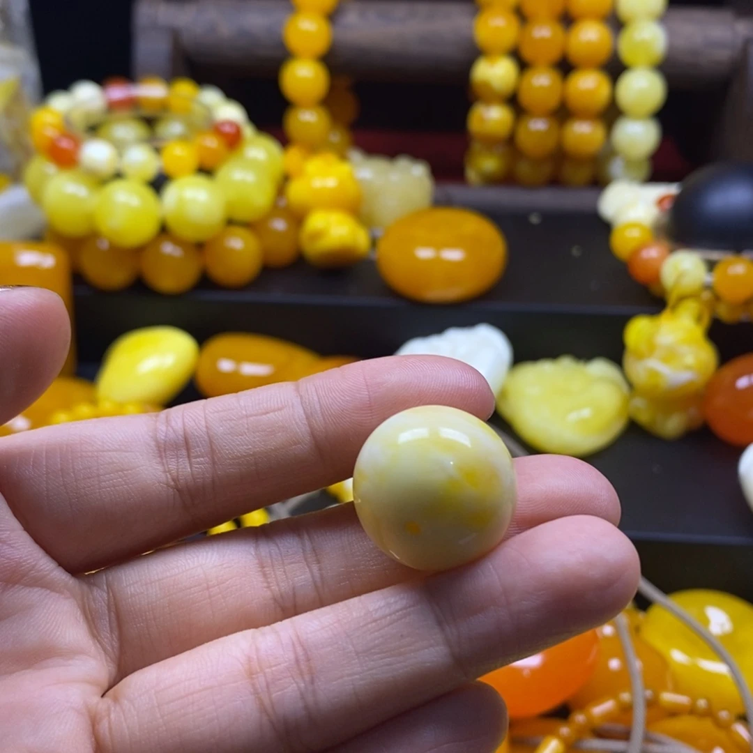 枫***非金属树脂全品无暇瓷白妖花20单珠
